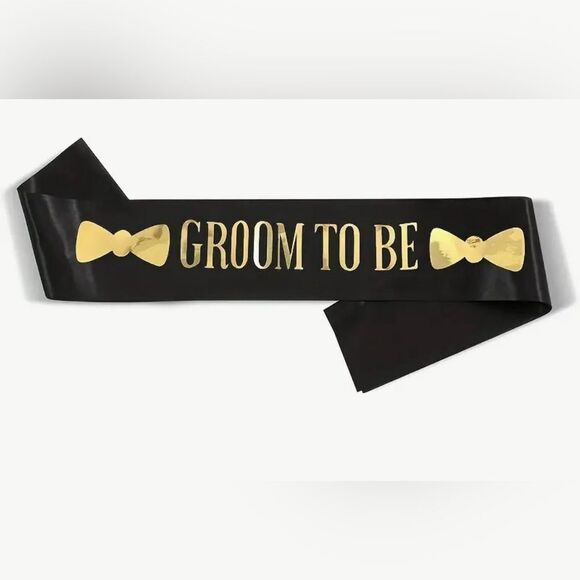 GROOM TO BE SASH for wedding or bachelor party. Brand New. - Picture 2 of 4